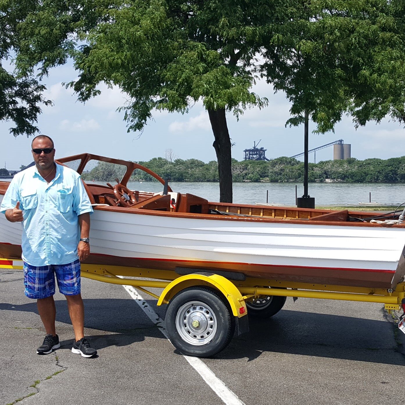 Wayne with boat